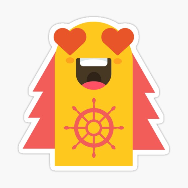 Item preview, "Love-Filled Design: Happy Heart-Eyed Emoji Detailed Steering Wheel in Yellow and Red Colors" designed and sold by Mycutedesign7.