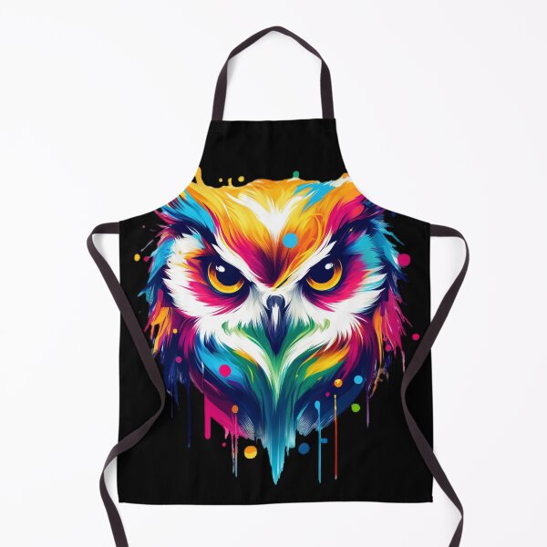 Item preview, Vibrant Colorful Artistic Owl Portrait designed and sold by PrimeTreasures.