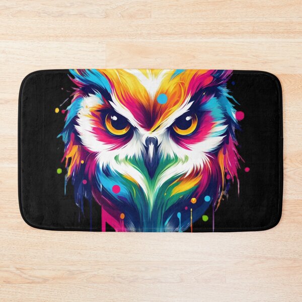 Item preview, Vibrant Colorful Artistic Owl Portrait designed and sold by PrimeTreasures.