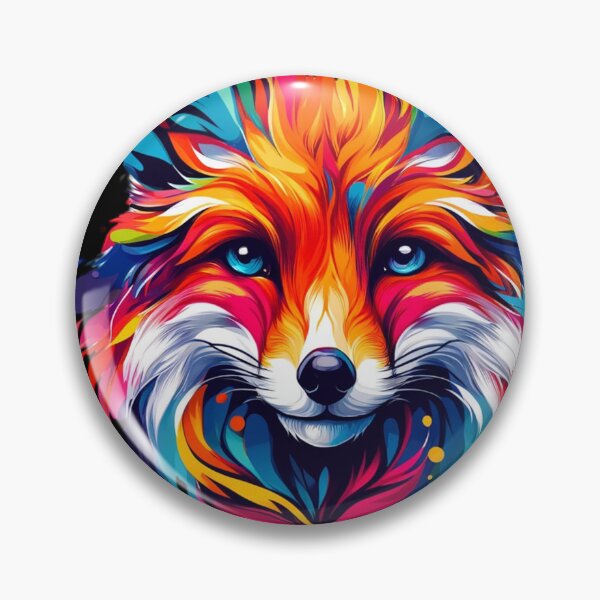 Item preview, Vibrant Colorful Artistic Fox Portrait designed and sold by PrimeTreasures.