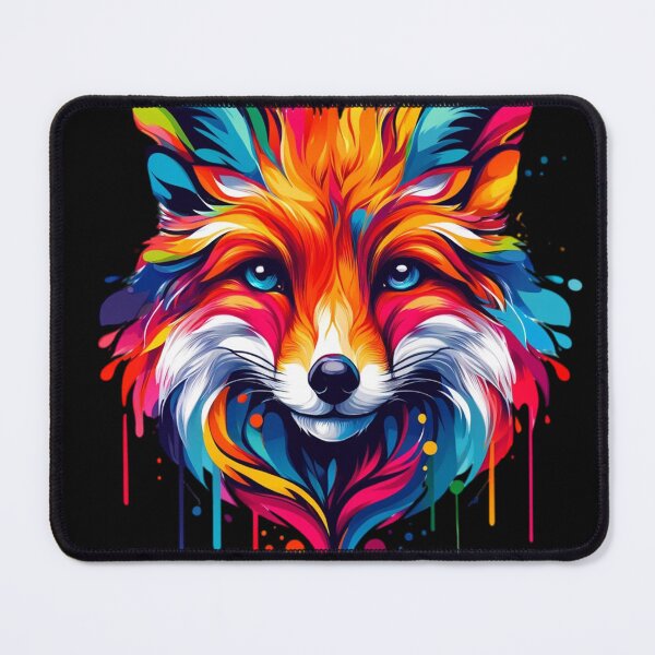 Item preview, Vibrant Colorful Artistic Fox Portrait designed and sold by PrimeTreasures.