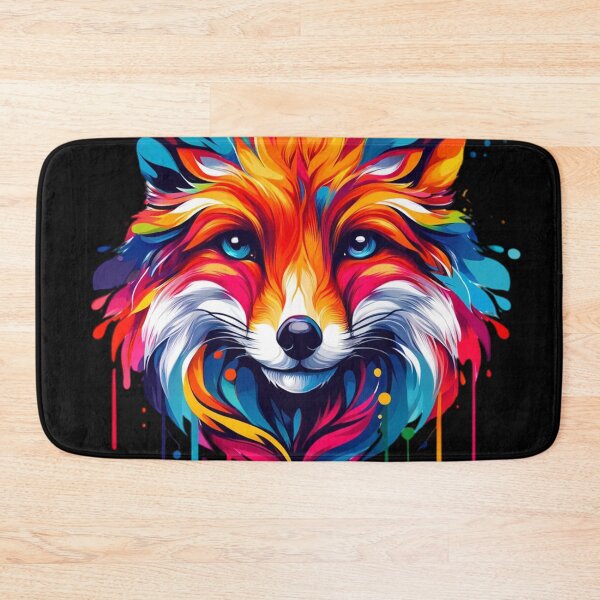Item preview, Vibrant Colorful Artistic Fox Portrait designed and sold by PrimeTreasures.