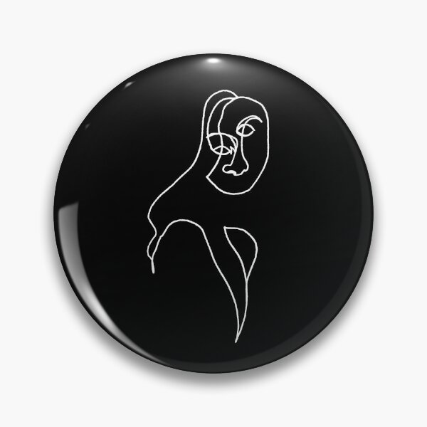 Item preview, Continuous line drawing abstract face #2 white line designed and sold by bravoalpha.