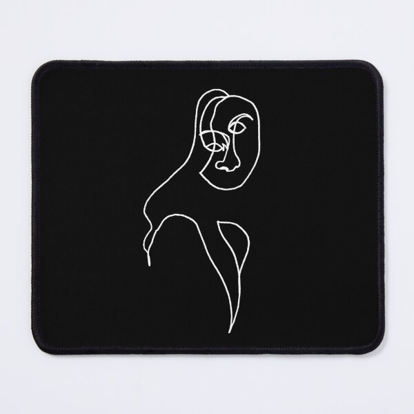 Item preview, Continuous line drawing abstract face #2 white line designed and sold by bravoalpha.