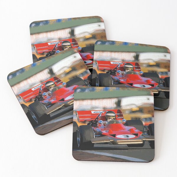 Item preview, Jochen Rindt racing his 1970 F1 racecar abstract designed and sold by Rodissimus1984.