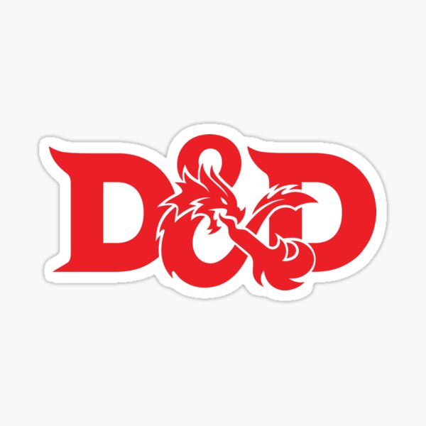 Item preview, Red Dungeons and Dragons Logo designed and sold by SterkalaPress.