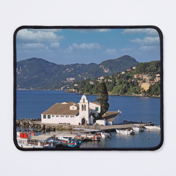 Item preview, Vlacherna Monastery on Corfu, Kerkyra, Greece designed and sold by goceris.