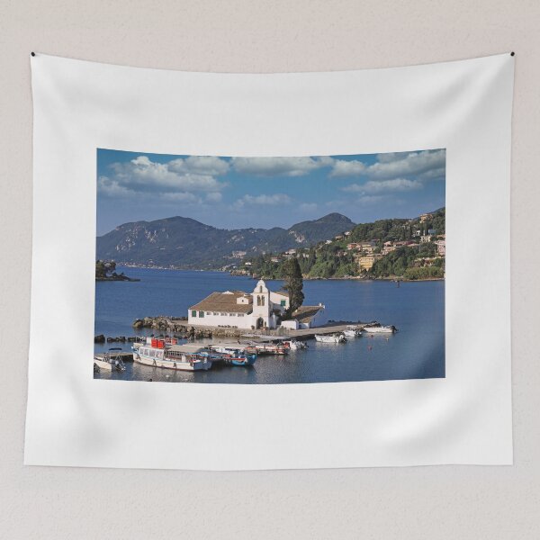 Item preview, Vlacherna Monastery on Corfu, Kerkyra, Greece designed and sold by goceris.