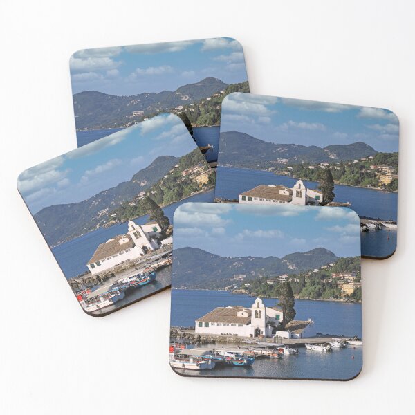Item preview, Vlacherna Monastery on Corfu, Kerkyra, Greece designed and sold by goceris.