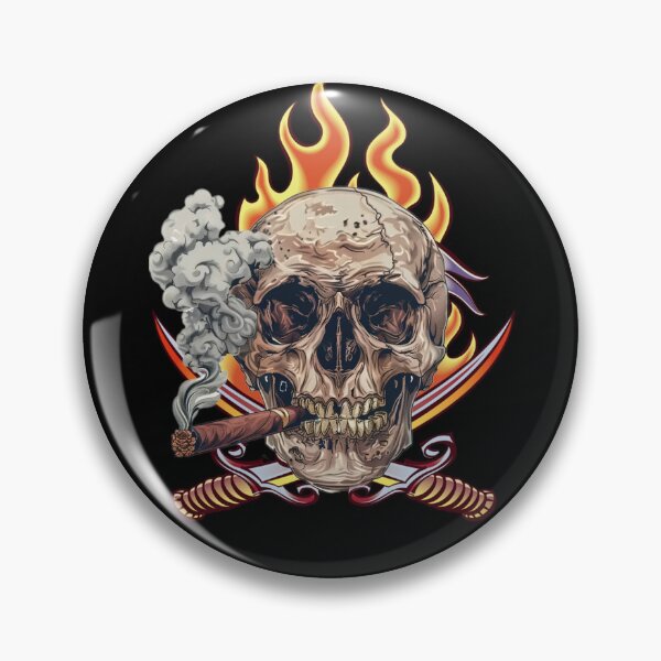 Item preview, Skull with a cigar  designed and sold by ErikFQ.