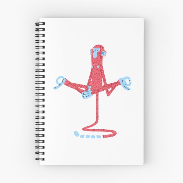 Item preview, funny Red and Blue Meditating Monkey Design: Unique and Playful Artwork designed and sold by SickStyleShop.