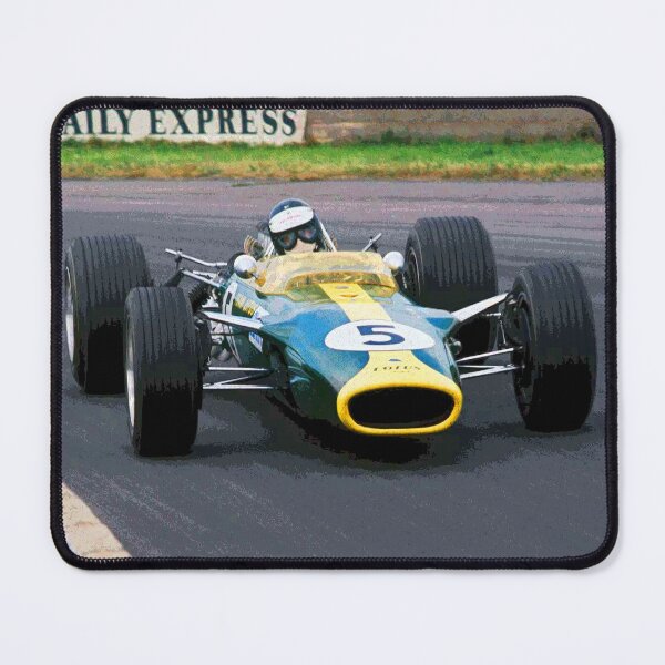Item preview, Jim Clark racing his 1965 F1 racecar abstract designed and sold by Rodissimus1984.