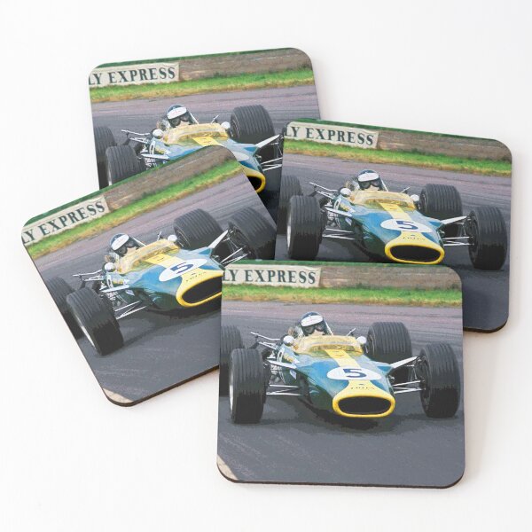 Item preview, Jim Clark racing his 1965 F1 racecar abstract designed and sold by Rodissimus1984.