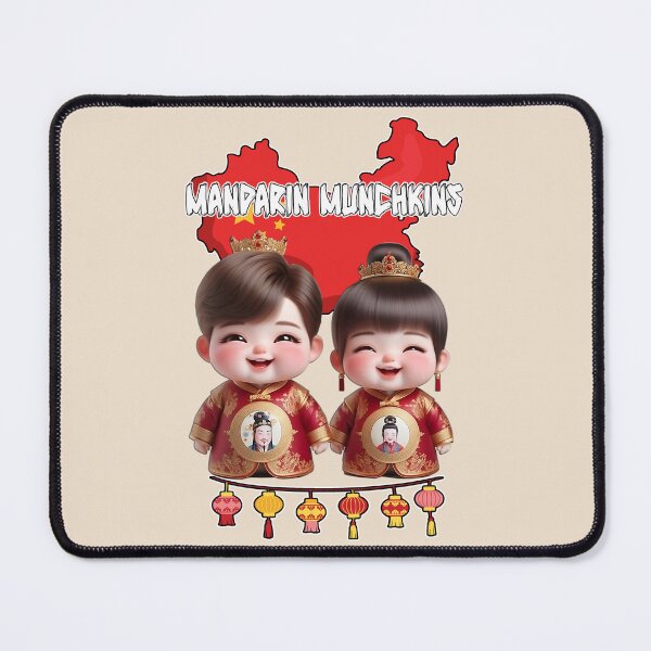 Item preview, Cute Smiling Chinese Boy and Girl wearing Chinese dynasty Royal Clothes designed and sold by Witsprings.