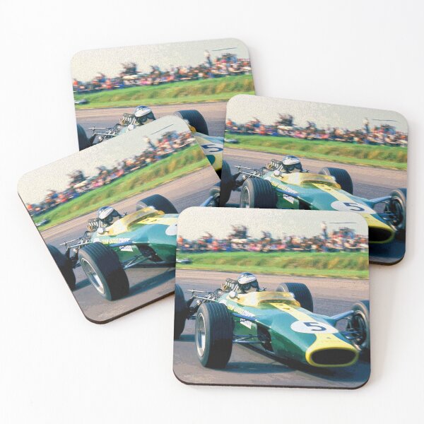 Item preview, Jim Clark drifting his 1965 F1 racecar in the corners abstract designed and sold by Rodissimus1984.