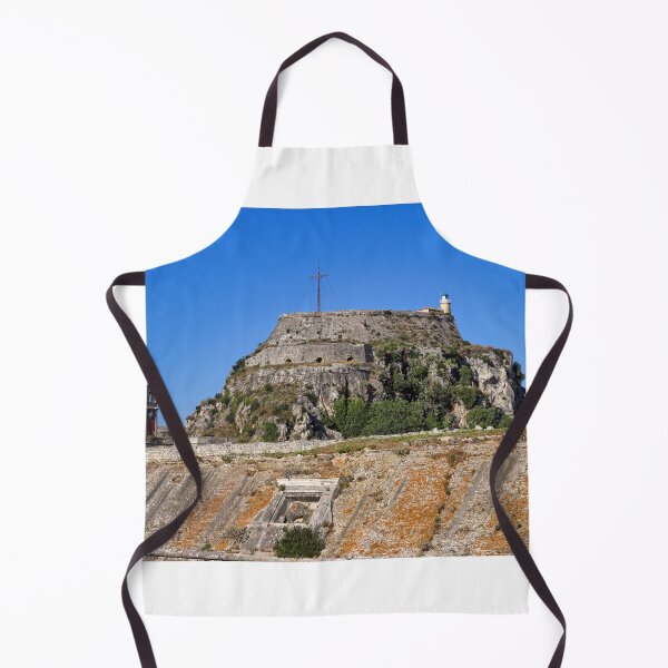 Item preview, Old fortress and clock tower Corfu town Greece designed and sold by goceris.