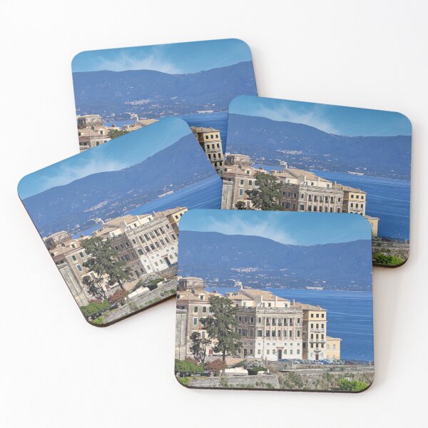 Item preview, Old Corfu town buildings cityscape Greece designed and sold by goceris.