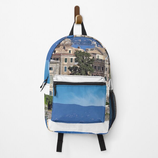 Item preview, Old Corfu town buildings cityscape Greece designed and sold by goceris.