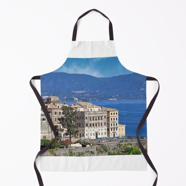 Item preview, Old Corfu town buildings cityscape Greece designed and sold by goceris.