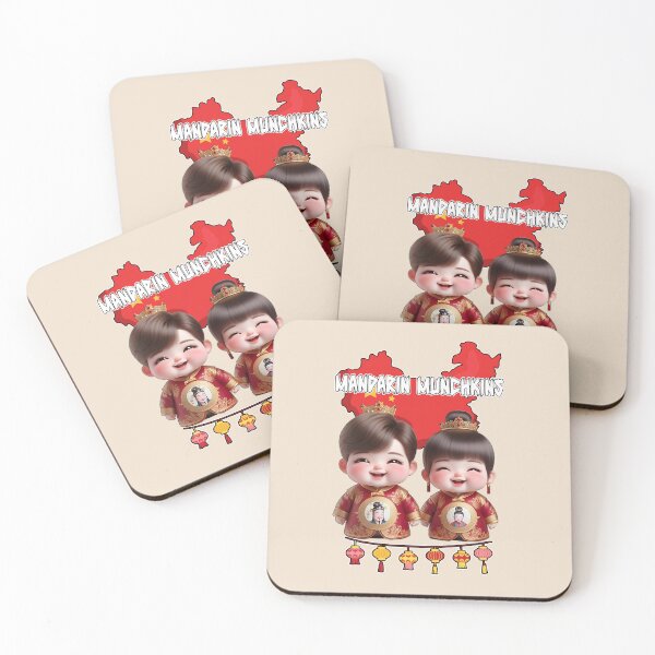 Item preview, Cute Smiling Chinese Boy and Girl wearing Chinese dynasty Royal Clothes designed and sold by Witsprings.