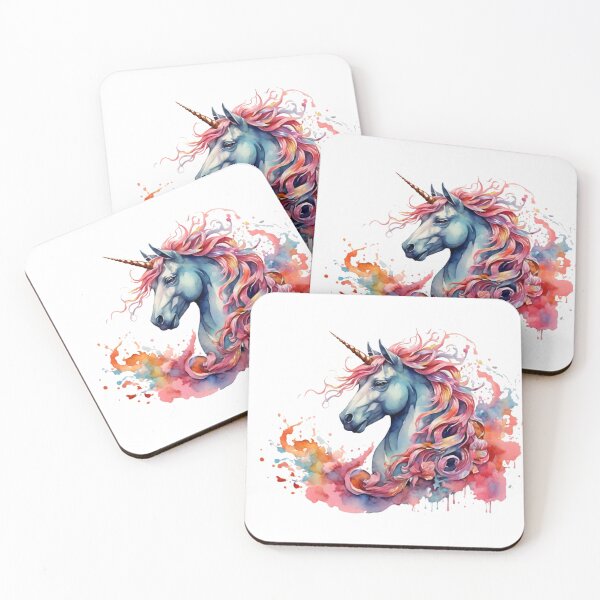 Item preview,  Unicorn head as digital watercolor designed and sold by Rose Design & Photos.