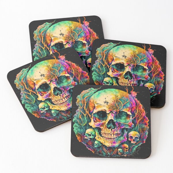 Item preview, Colorful Skull designed and sold by Art-home12.
