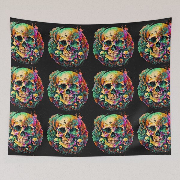 Item preview, Colorful Skull designed and sold by Art-home12.
