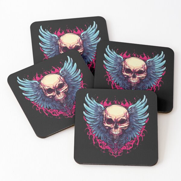 Item preview, Mean Skull with Wings designed and sold by Planetporridge.