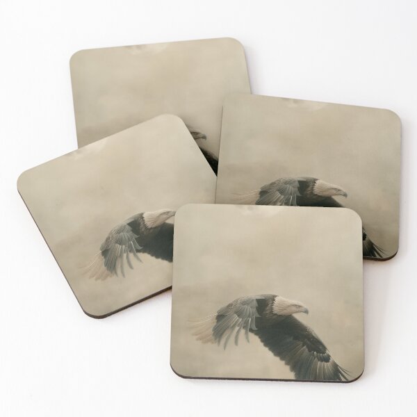 Item preview, Eagle Soar Across a Full Moon - Fine Art Print designed and sold by AimaiRose.