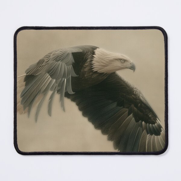 Item preview, Eagle Soar Across a Full Moon - Fine Art Print designed and sold by AimaiRose.