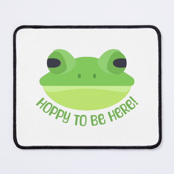 Item preview, Hoppy To be Here! Funny Frog Pun designed and sold by PMCreative.