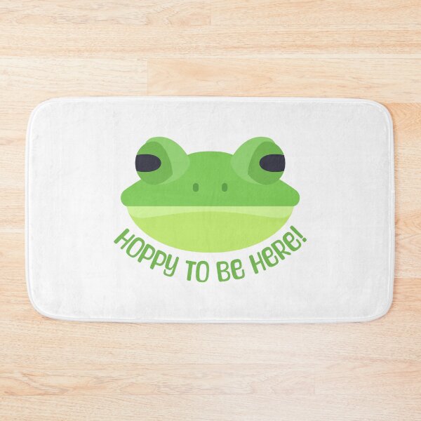 Item preview, Hoppy To be Here! Funny Frog Pun designed and sold by PMCreative.