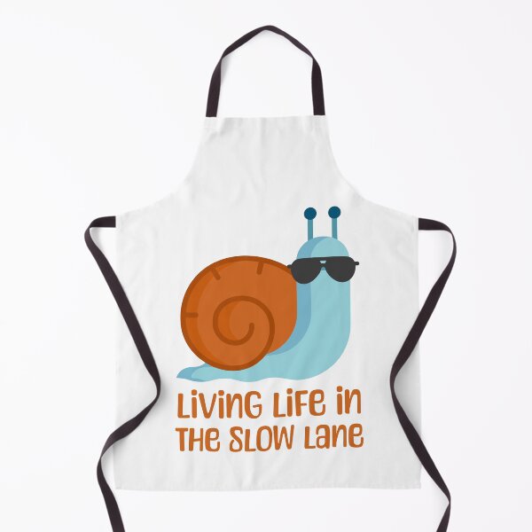 Item preview, Living Life In The Slow Lane! Funny Snail Pun designed and sold by PMCreative.