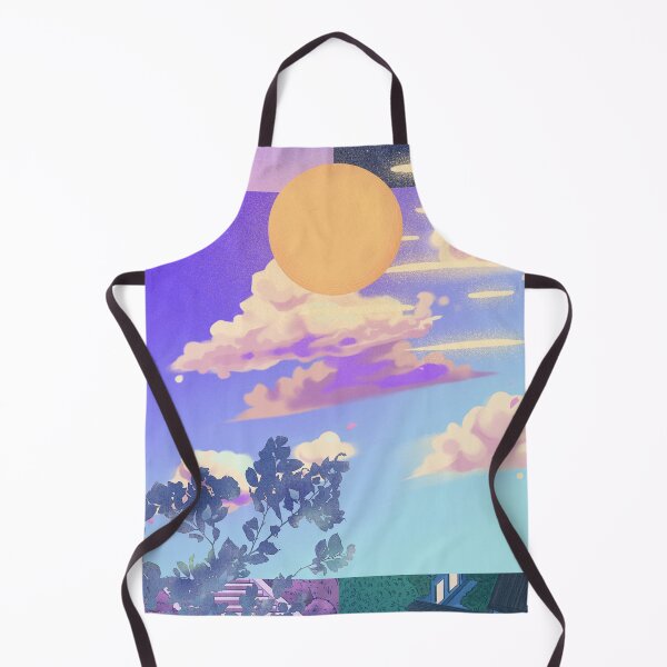 Item preview, Dreamy Solarpunk Style Sky, Sun & Clouds // Digital Art designed and sold by StarryPopStuff.