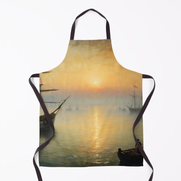 Item preview, London Docks: Dawn of a New Day Sunrise Over 18th Century Docks Golden Light on the Thames designed and sold by Frame of Mind .