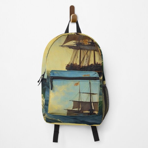 Item preview, Sailing into the Golden Hour 18th Century Sunset at Sea Across the Open Water designed and sold by Frame of Mind .