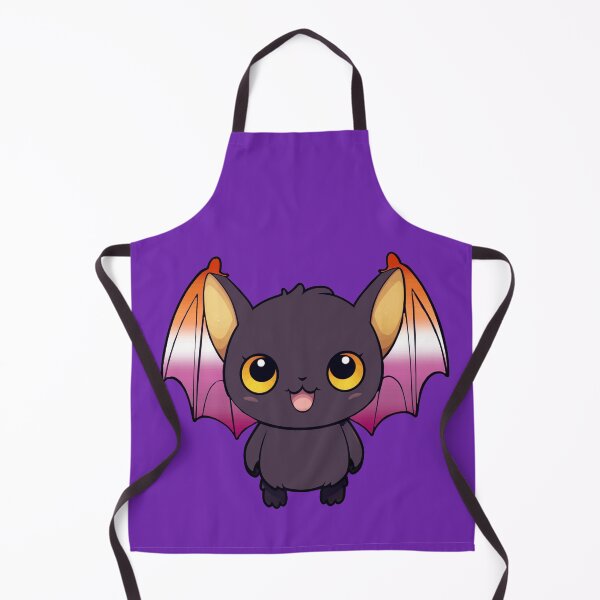 Item preview, Kawaii Bat with Lesbian Pride Flag Colored Wings, Cute Lesbian Design designed and sold by Travelslightly.