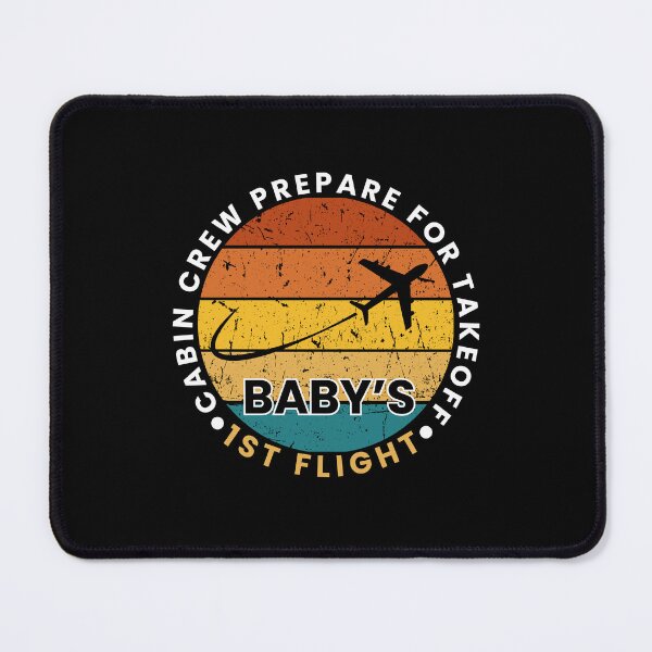 Item preview, Baby’s first flight, cabin crew prepare for takeoff designed and sold by Lillieoandco.