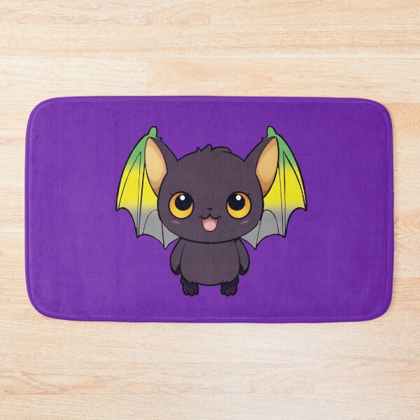 Item preview, Kawaii Bat with Lithromantic Pride Flag Colored Wings, Cute Lithromantic Design designed and sold by Travelslightly.