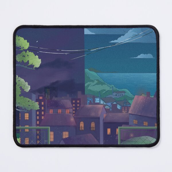 Item preview, Dreamy Solarpunk City at Night // Digital Art designed and sold by StarryPopStuff.