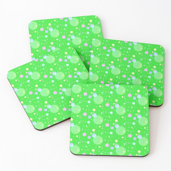 Item preview, Bright green aesthetic circle pattern | Vibrant green abstract circles and dots designed and sold by lausn.