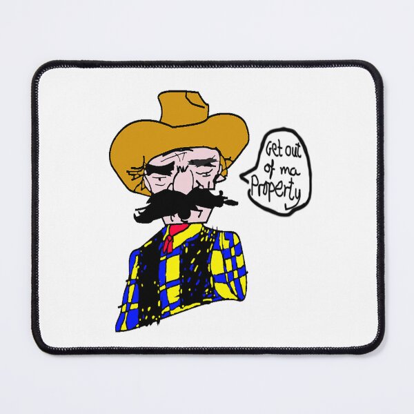 Item preview, Angry Cowboy Shouting Get Out of ma Property designed and sold by DSP Designs.
