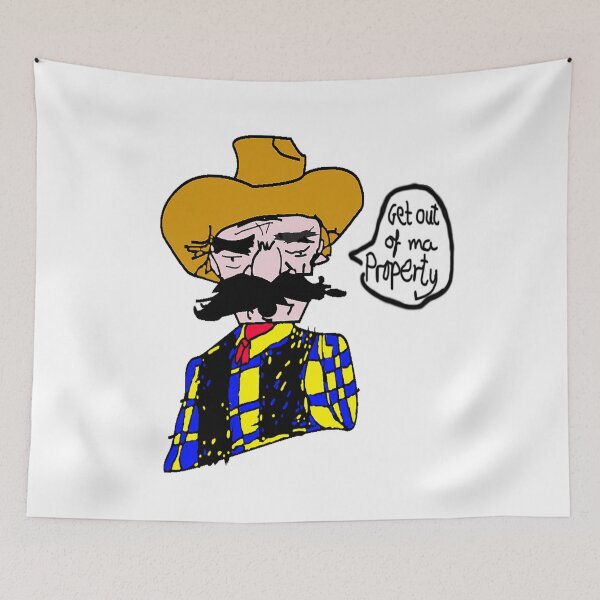 Item preview, Angry Cowboy Shouting Get Out of ma Property designed and sold by DSP Designs.