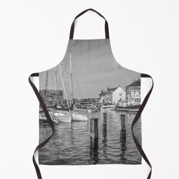 Item preview, Weymouth Harbour Yachts, Dorset, England, Black And White designed and sold by Paul Thompson Photography.