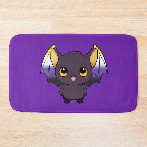 Item preview, Kawaii Bat with Nonbinary Pride Flag Colored Wings, Cute Enby Design designed and sold by Travelslightly.