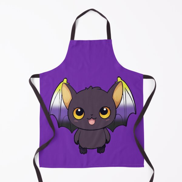 Item preview, Kawaii Bat with Nonbinary Pride Flag Colored Wings, Cute Enby Design designed and sold by Travelslightly.