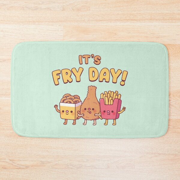 Item preview, Cute Onion Rings Fried Chicken And Fries Its Fry Day Pun designed and sold by rustydoodle.