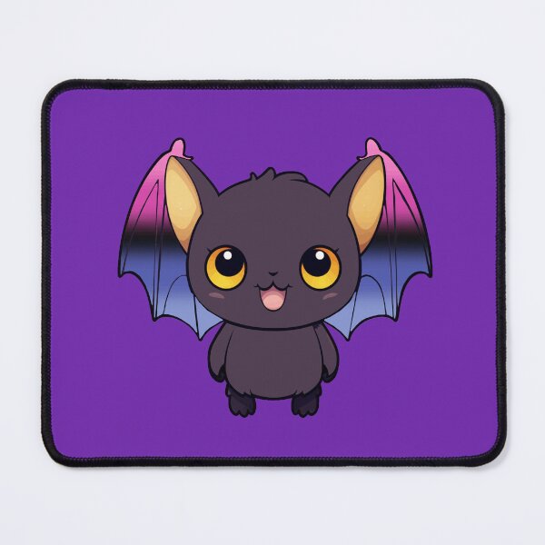 Item preview, Kawaii Bat with Omnisexual Pride Flag Colored Wings, Cute Omni Design designed and sold by Travelslightly.