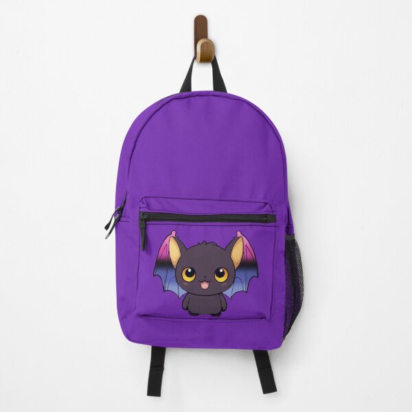 Item preview, Kawaii Bat with Omnisexual Pride Flag Colored Wings, Cute Omni Design designed and sold by Travelslightly.