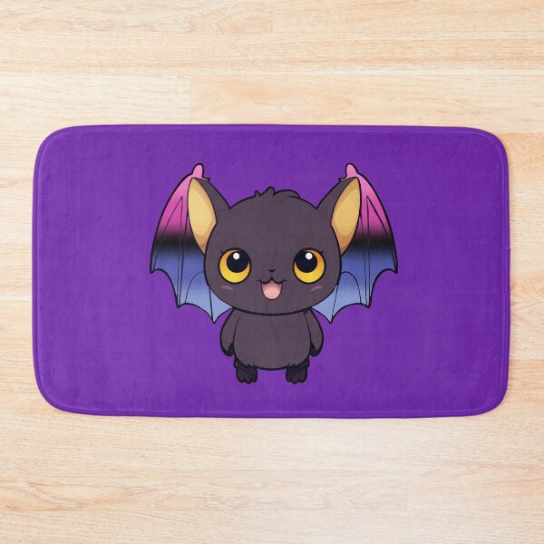 Item preview, Kawaii Bat with Omnisexual Pride Flag Colored Wings, Cute Omni Design designed and sold by Travelslightly.